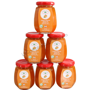 Confiture d'abricot 220gr x 6