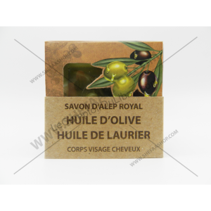 SAVON D'ALEP ROYAL À L'HUILE D'OLIVE & À L'HUILE DE LAURIER