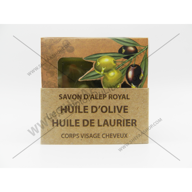 SAVON D'ALEP ROYAL À L'HUILE D'OLIVE & À L'HUILE DE LAURIER