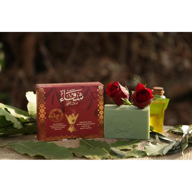 SAVON D'ALEP ROYAL AU PARFUM DE KAABA & À L'EAU DE ROSE – Image 2