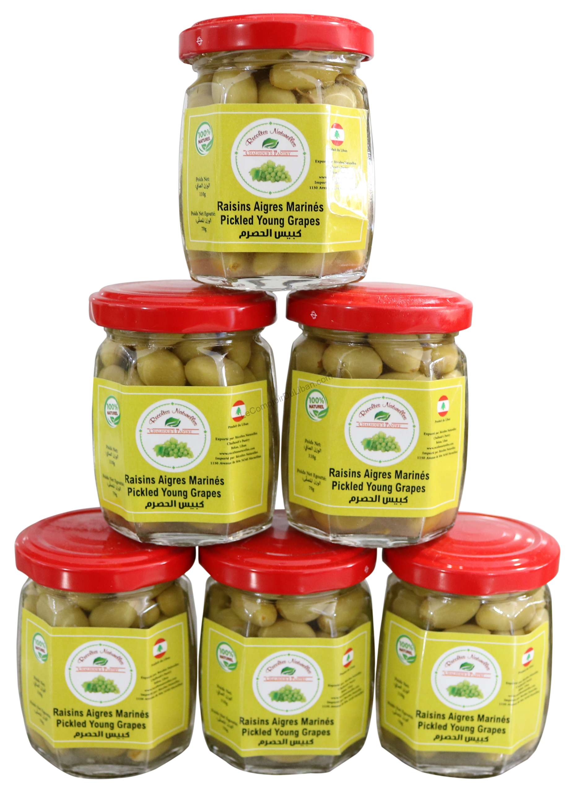 Raisins Aigres Marinés 110gr x 6