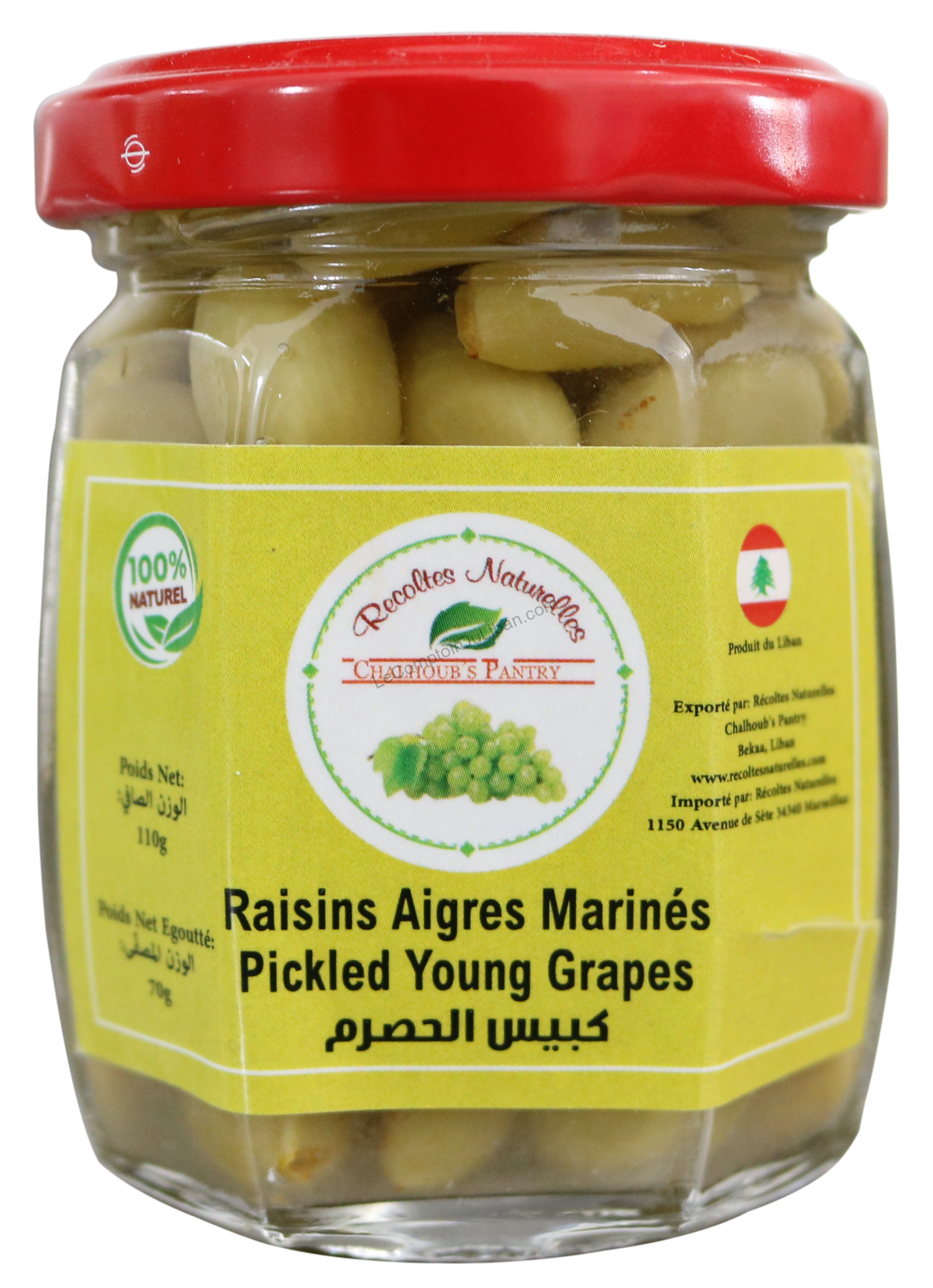 Raisins Aigres Marinés 110gr