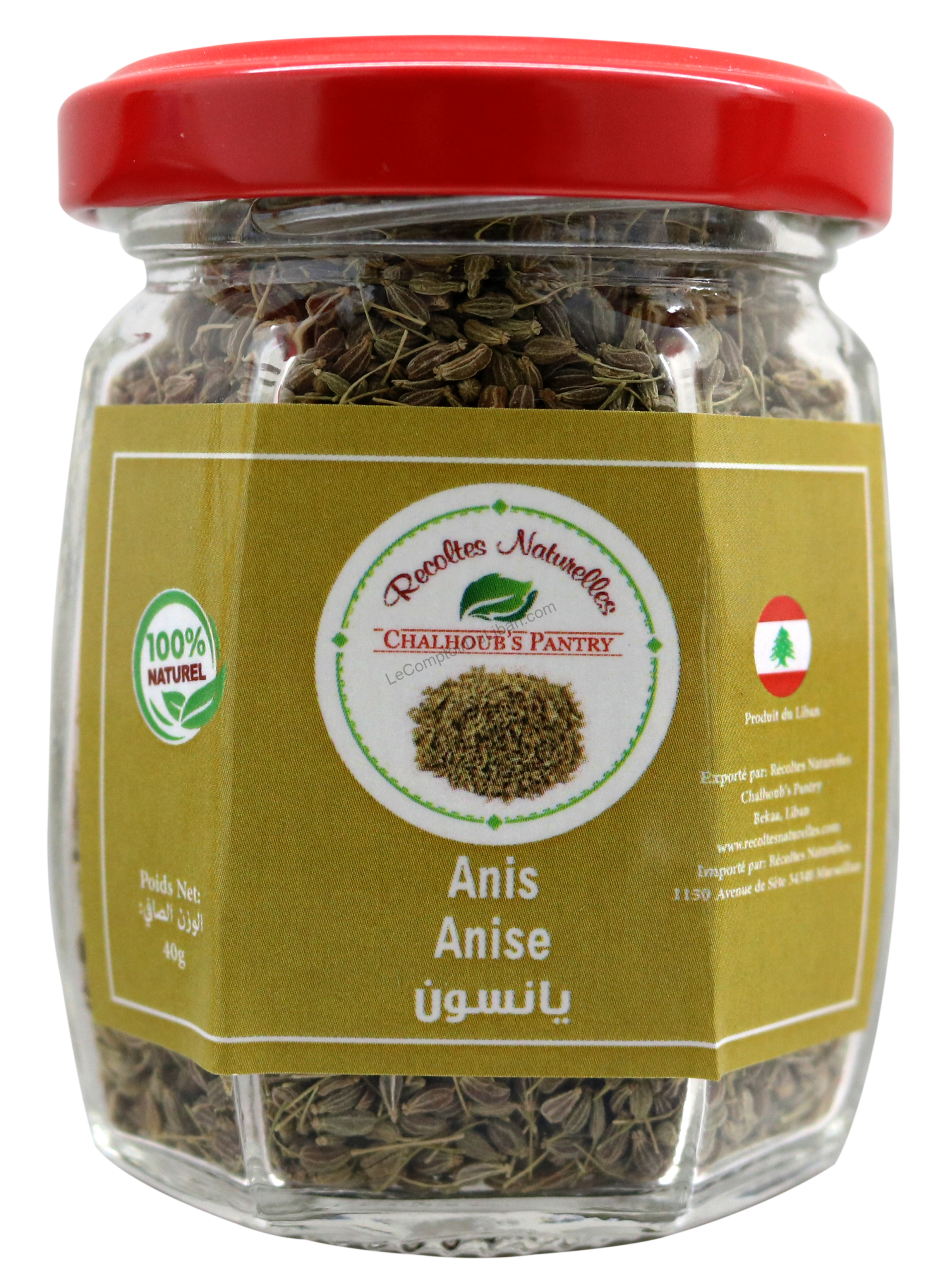 Anis en grains Récolte Naturelle 40gr